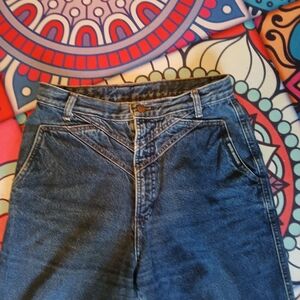 High Rise Blue Jeans